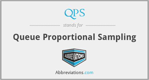 What does proportional sampling stand for?